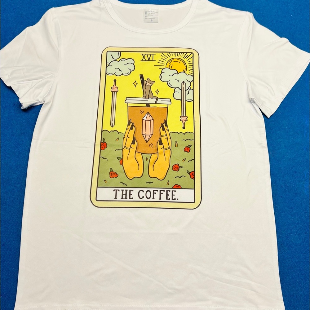 The Coffee Tarot Card Tee 🐈‍⬛ 🪄